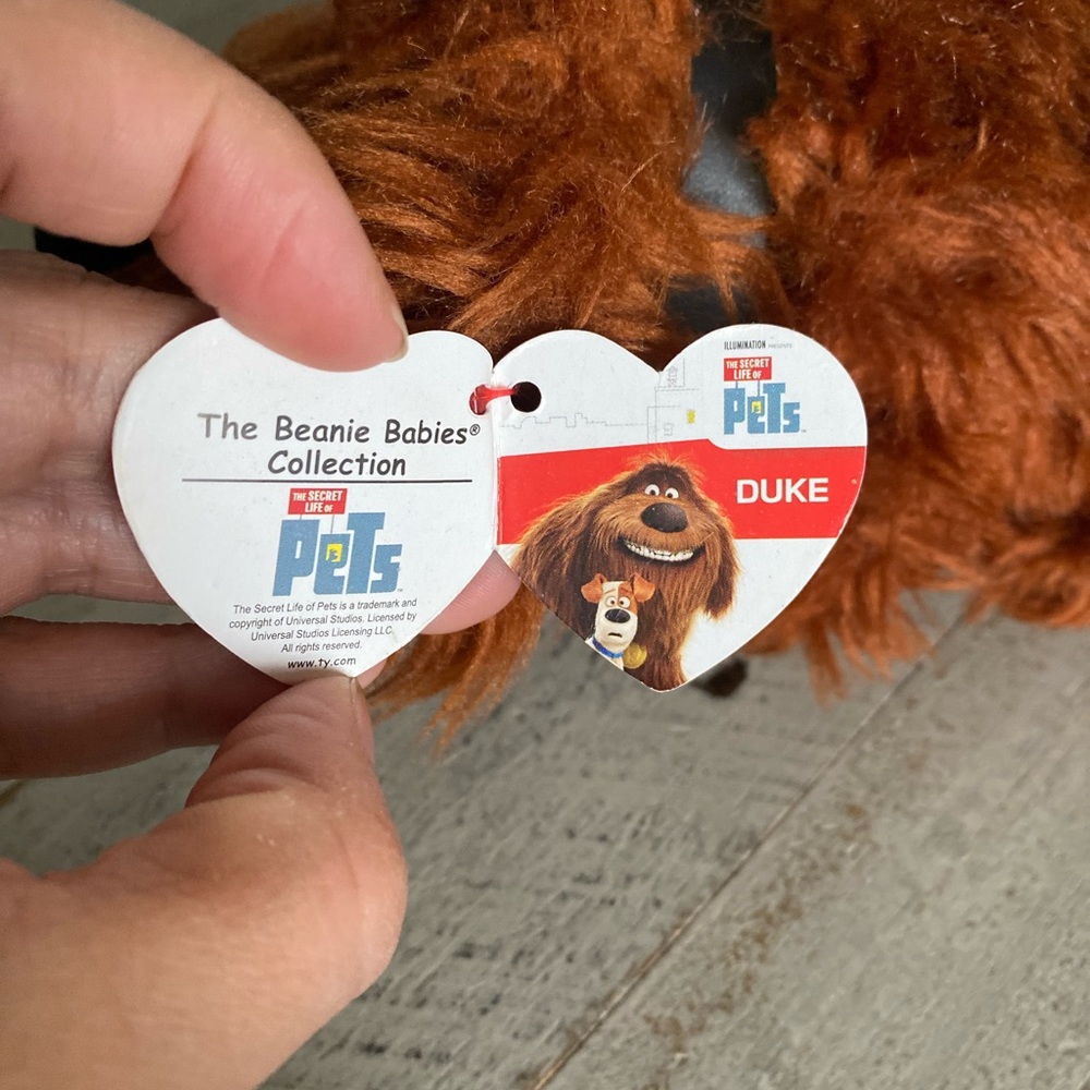 TY The Secret Life of Pets 9" Duke Brown Shaggy Dog Plush Stuffed Animal - Picture 5 of 7